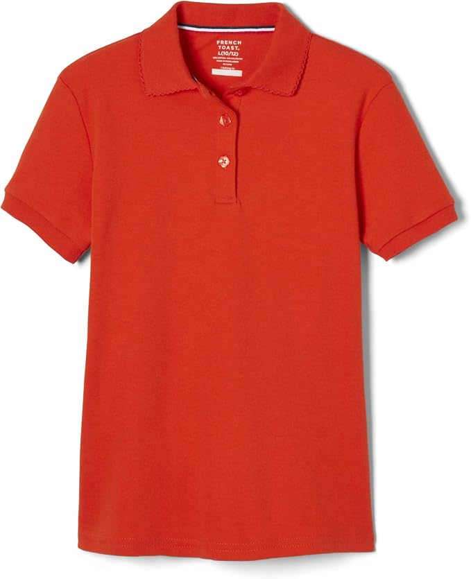 Polo French Toast con cuello de piqué para niñas (tallas 2T-20)