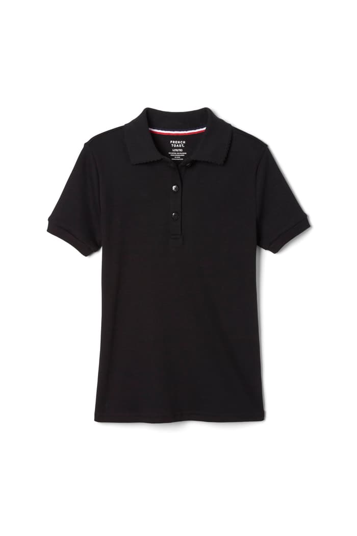 French Toast Girls polo picot collar (2T-20)