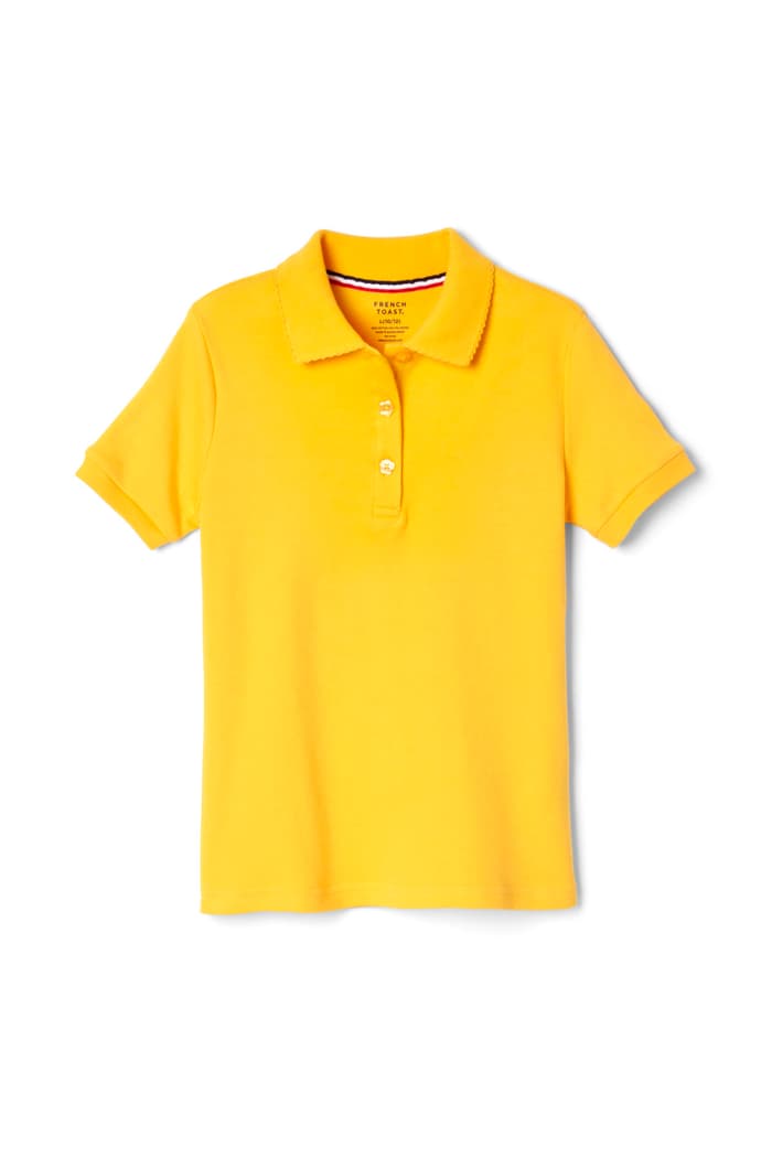Polo French Toast con cuello de piqué para niñas (tallas 2T-20)