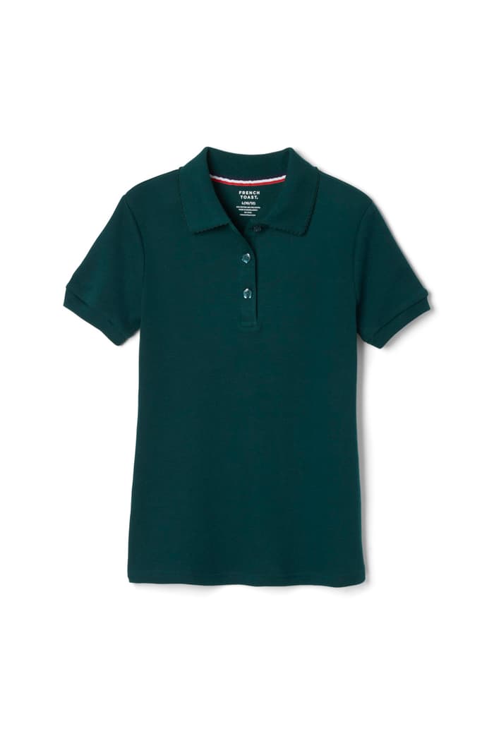 Polo French Toast con cuello de piqué para niñas (tallas 2T-20)