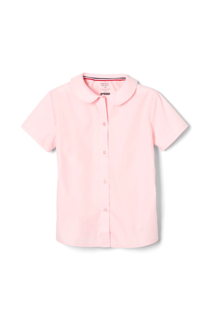 French Toast Short Sleeve Peter Pan Collar Blouse Sizes (2T-20)