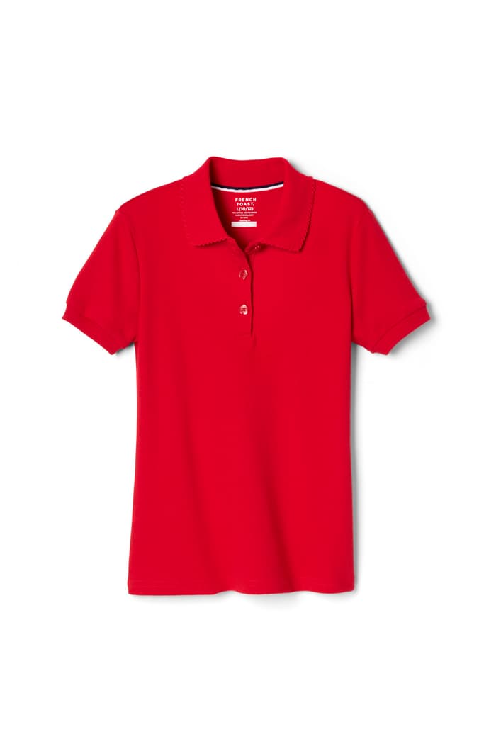 Polo French Toast con cuello de piqué para niñas (tallas 2T-20)