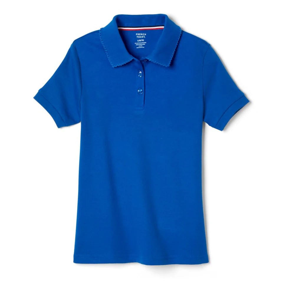 Polo French Toast con cuello de piqué para niñas (tallas 2T-20)