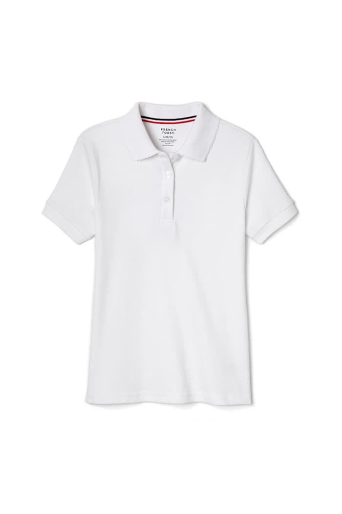 French Toast Girls polo picot collar (2T-20)