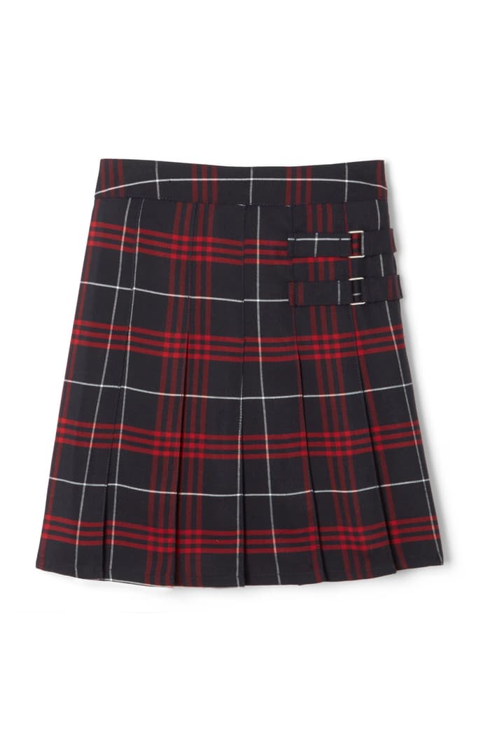 French Toast - Plaid Pleated two tab skort Sizes (4-14)
