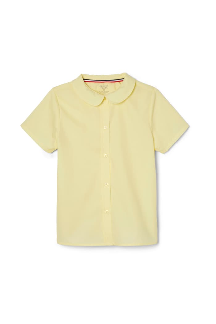 French Toast Short Sleeve Peter Pan Collar Blouse Sizes (2T-20)