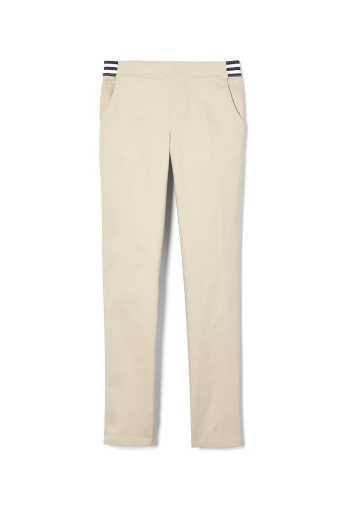 French Toast Girls Pull-On Skinny Fit Stretch Striped Elastic Waistband